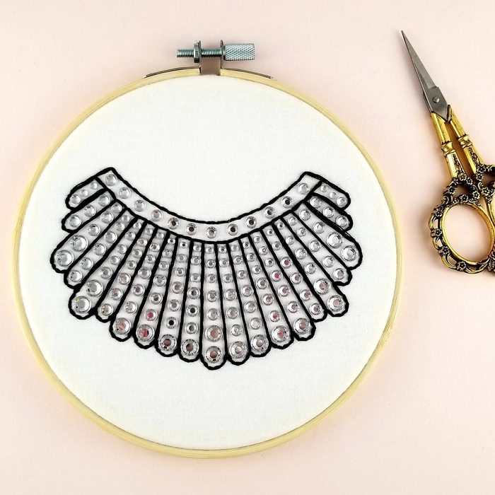 Ruth Bader Ginsburg Beginners Embroidery Kit Ecomm Via Etsy.com
