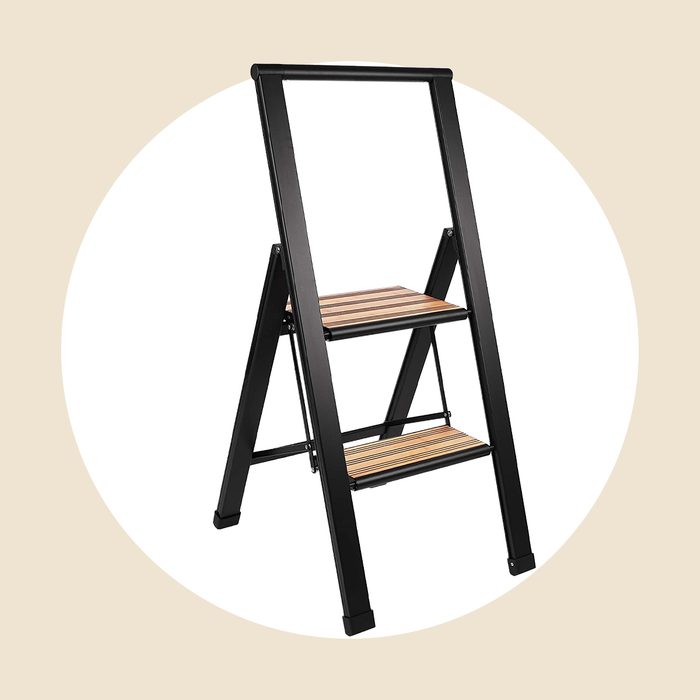 Sorfey Premium 2 Step Modern Bamboo Ladder Ecomm Via Amazon