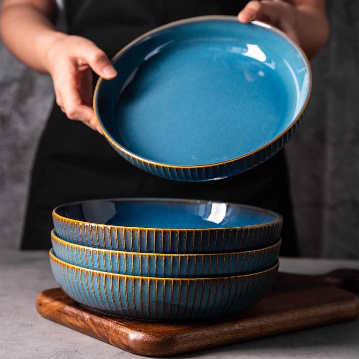 Blue Pasta Bowls