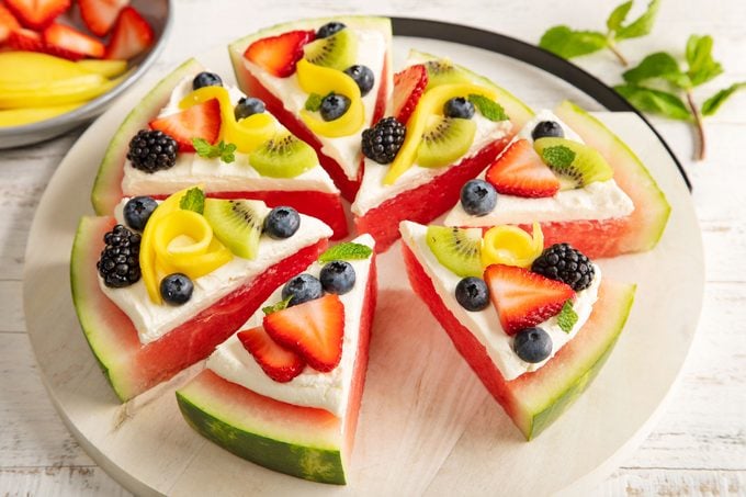 watermelon fruit pizza