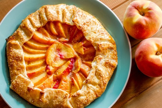 Homemade Fresh Rustic Peach Galette