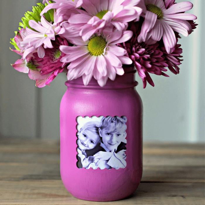 Mason Jar Picture Frame Vase Ecomm Via Homestoriesatoz