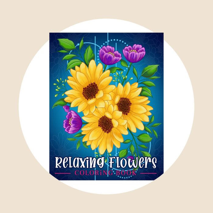 Relaxng Flowers Coloring Book 