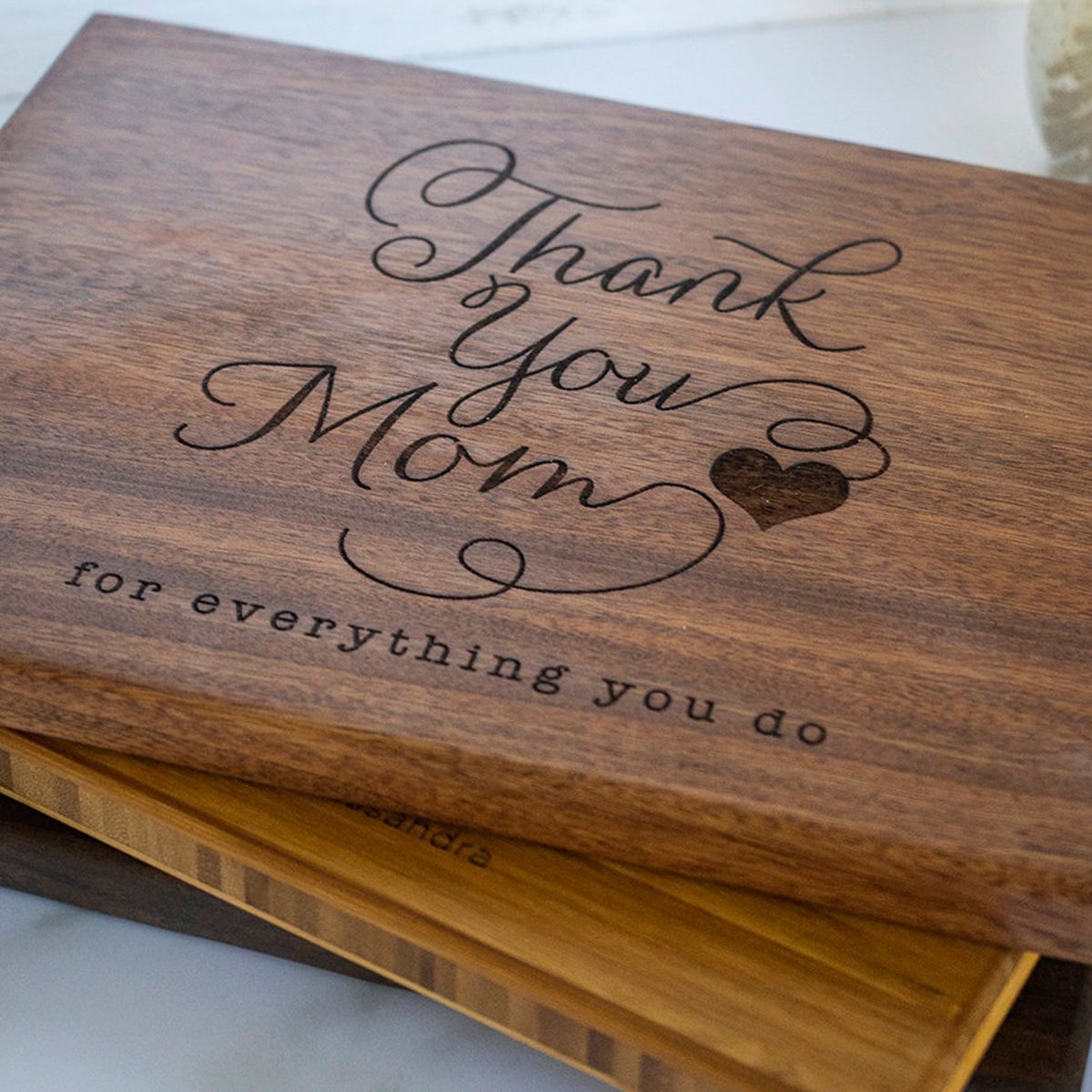 Thank You Mom Personalized Cutting Board