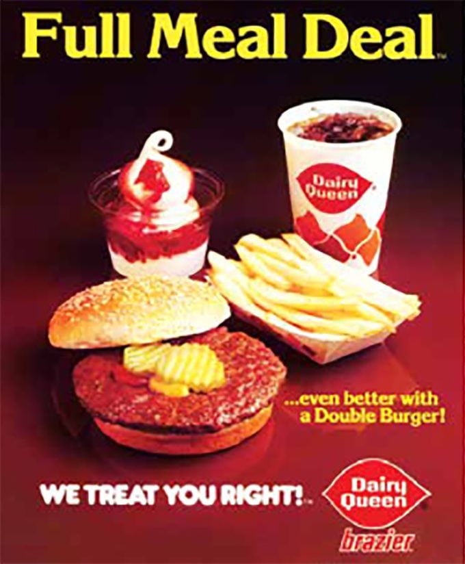 1980 Full Meal Deal Courtesy Dairy Queen