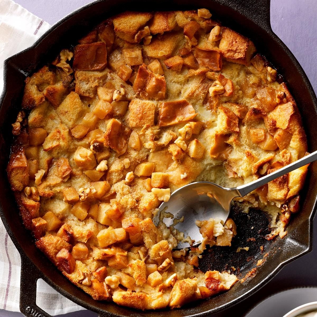 Apple-Walnut Bread Pudding