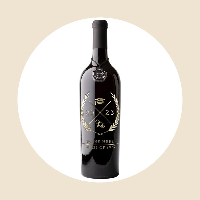 For The Vino Lover Custom Etched Wine Bottle