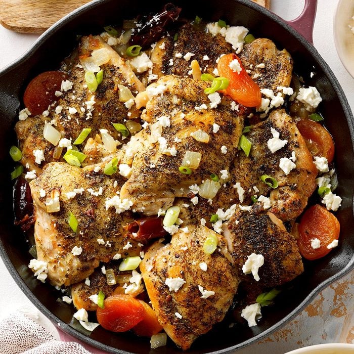 Herby Chicken with Apricots and Feta