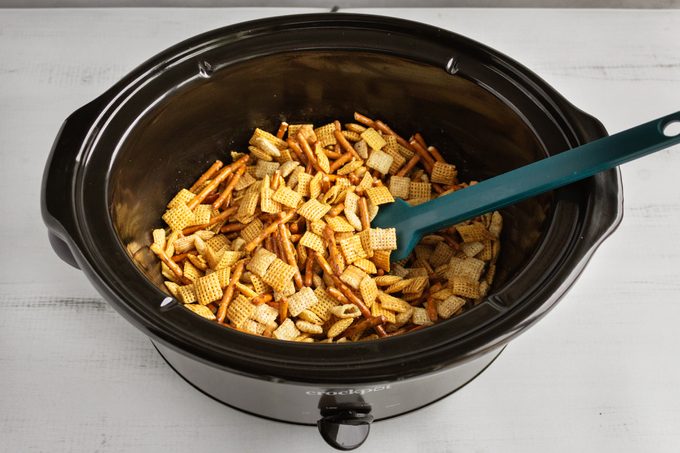 Homemade Chex Mix slow cooker
