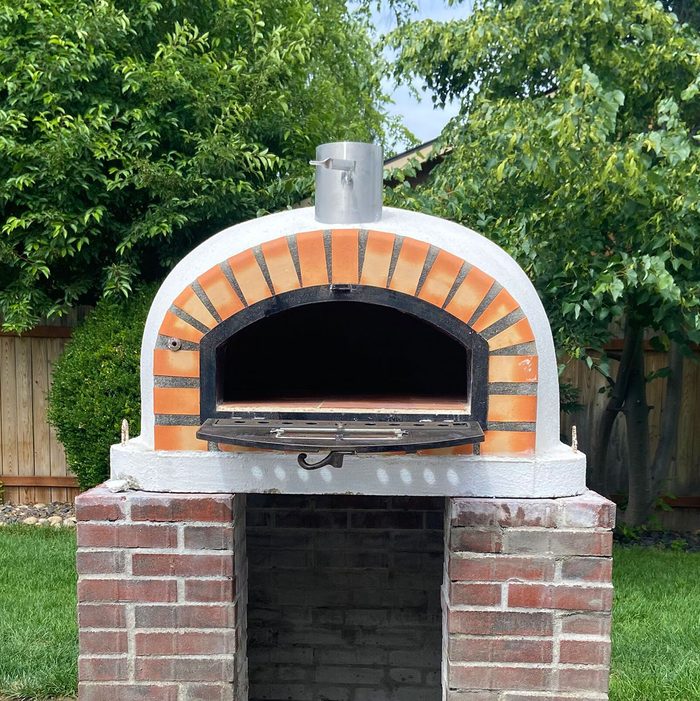 Built In Wood Fired Pizza Oven