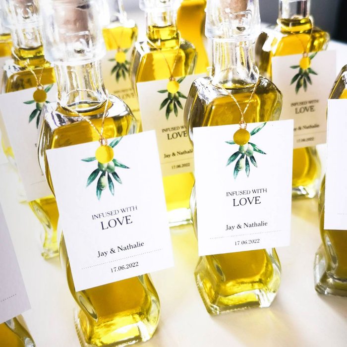 Infused Olive Oil Favors