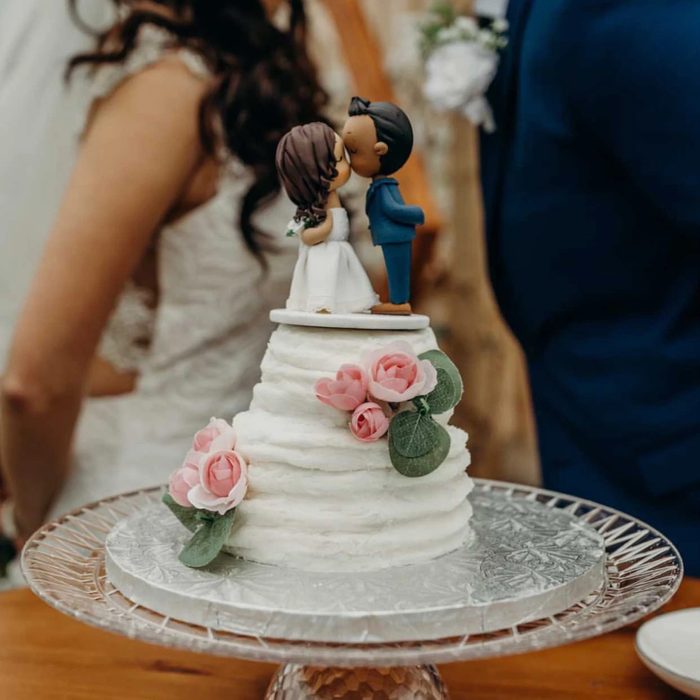 Kissing Wedding Cake Topper