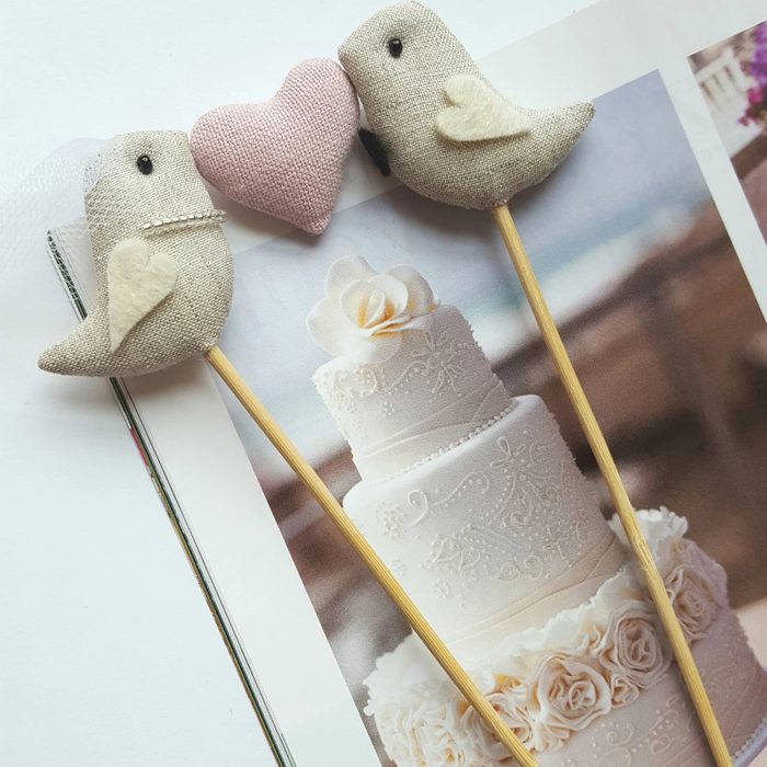 Love Birds Wedding Cake Topper Ecomm Via Etsy.com