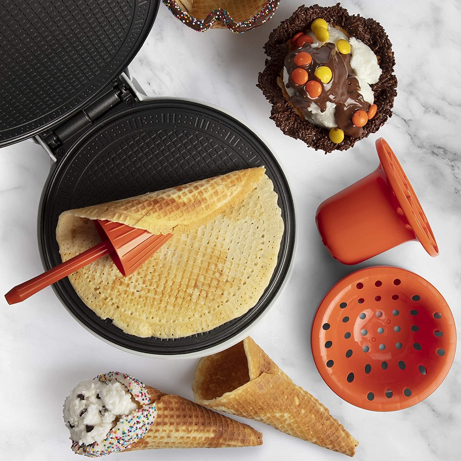 Waffle Bowls For Ice Cream, Delicious Waffle Bowls