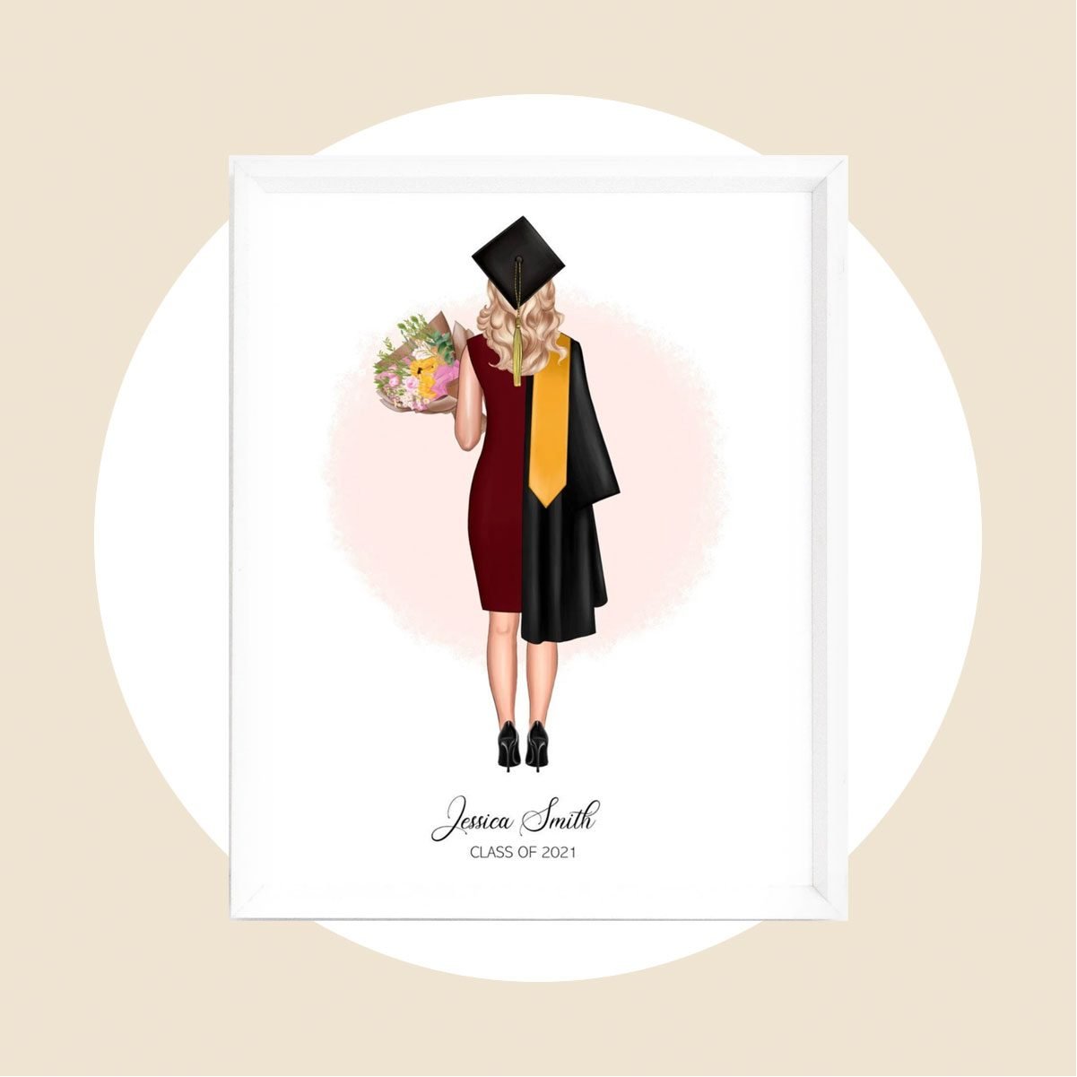 Personalized Graduation Character Card 