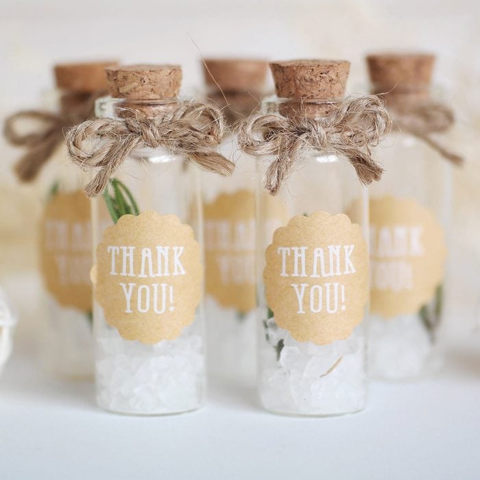 Wedding Sea Salt Jars Favors