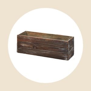 Wooden Planter Box Brown 12inch