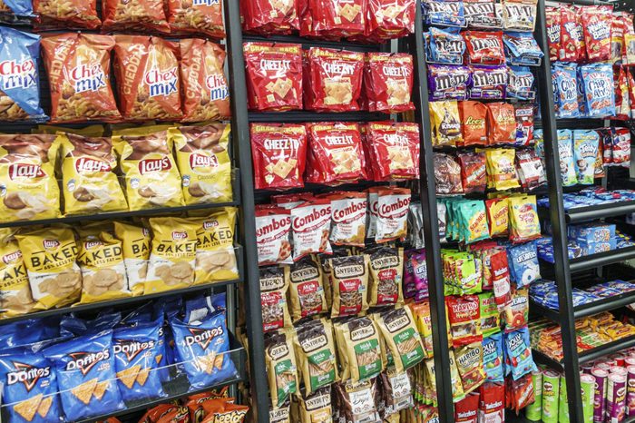 best gas station snacks on display
