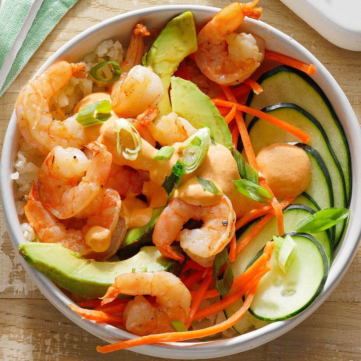 Low-Carb Shrimp Sushi Bowl