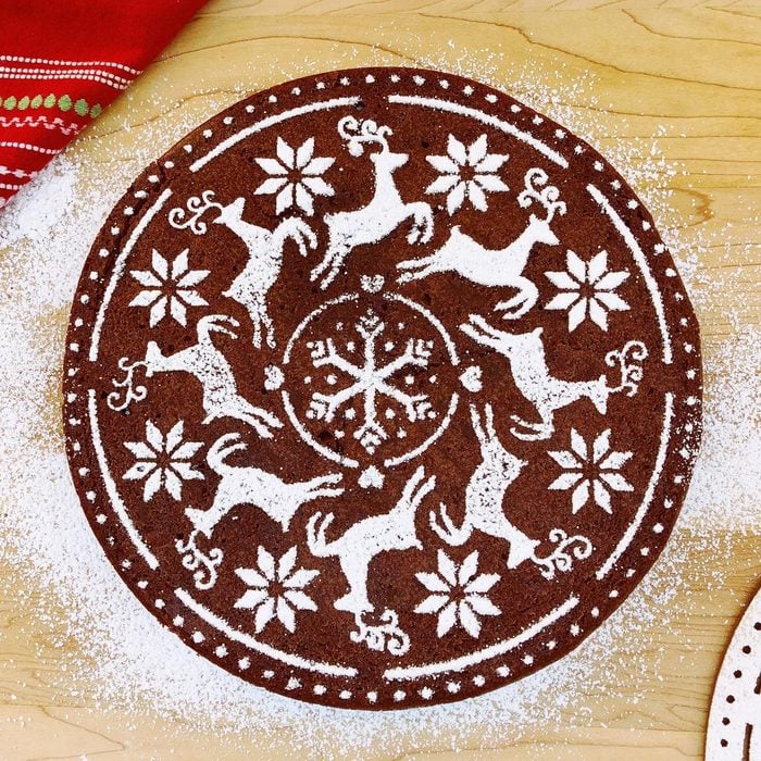 Reindeer Cake Stencil