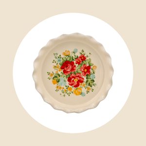 The Pioneer Woman Vintage Floral 9 Inch Pie Plate