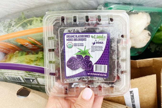 blackberries from a misfit market box