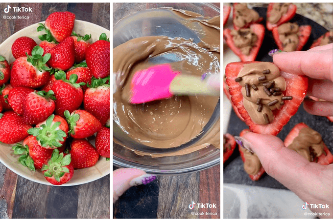 People Are Making Deviled Strawberries And Theyre The Best Summer Treat Ever Ft Via Merchant