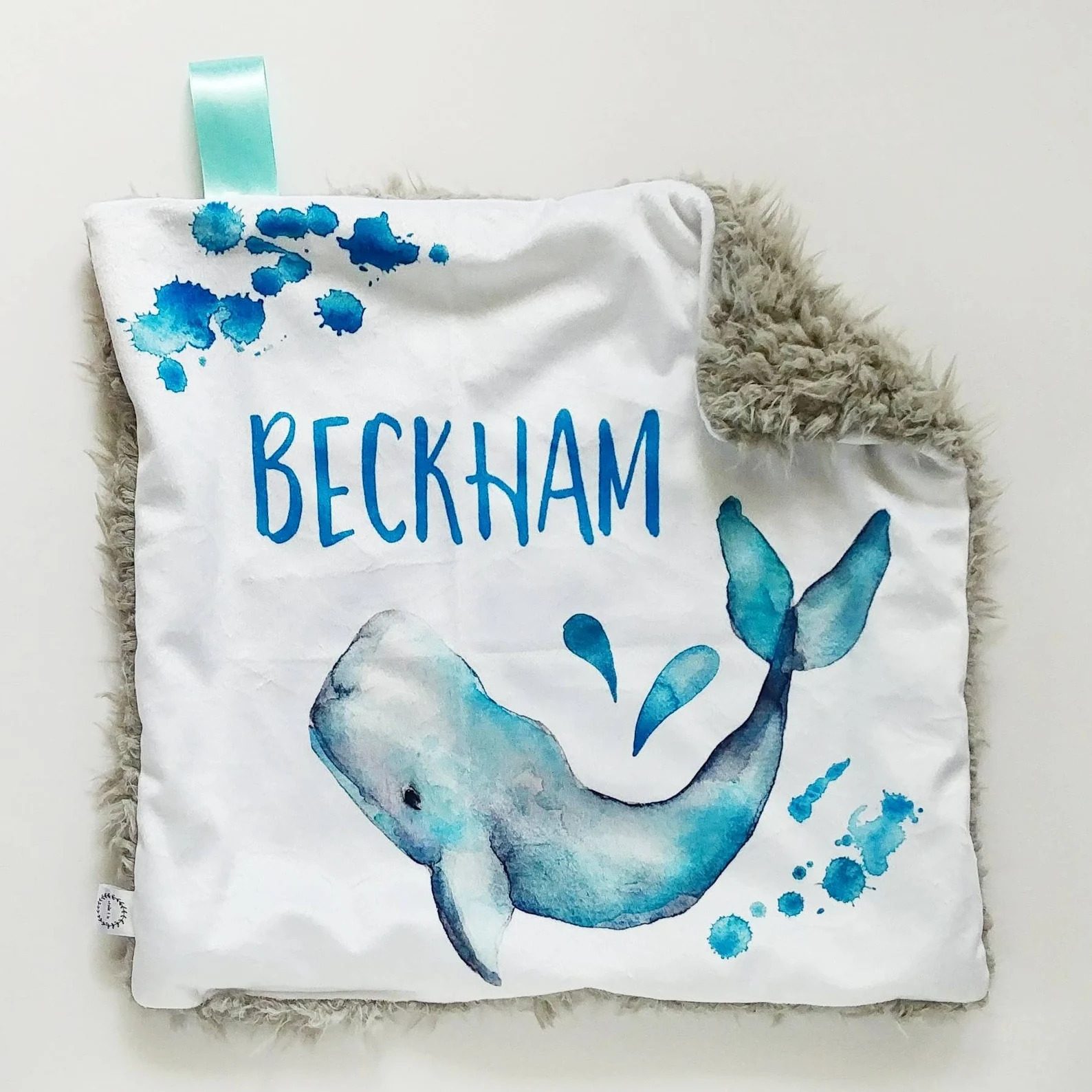 Personalized Watercolor Whale Ecomm Via Etsy.com