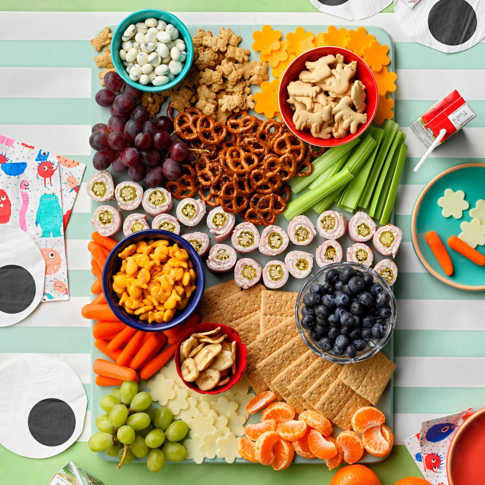 Kid Friendly Cheese Board - Peas and Crayons
