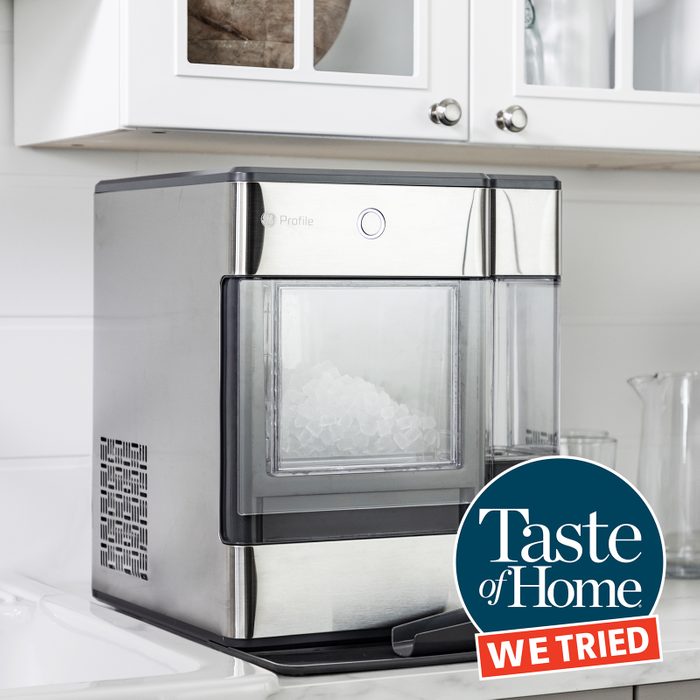 GE Profile Opal Nugget Ice Maker with taste of home we tried logo