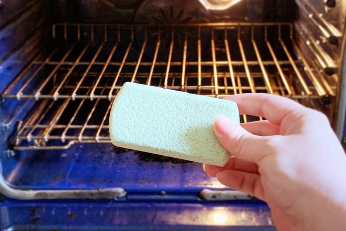 Pumice Stone Cleaning An Oven