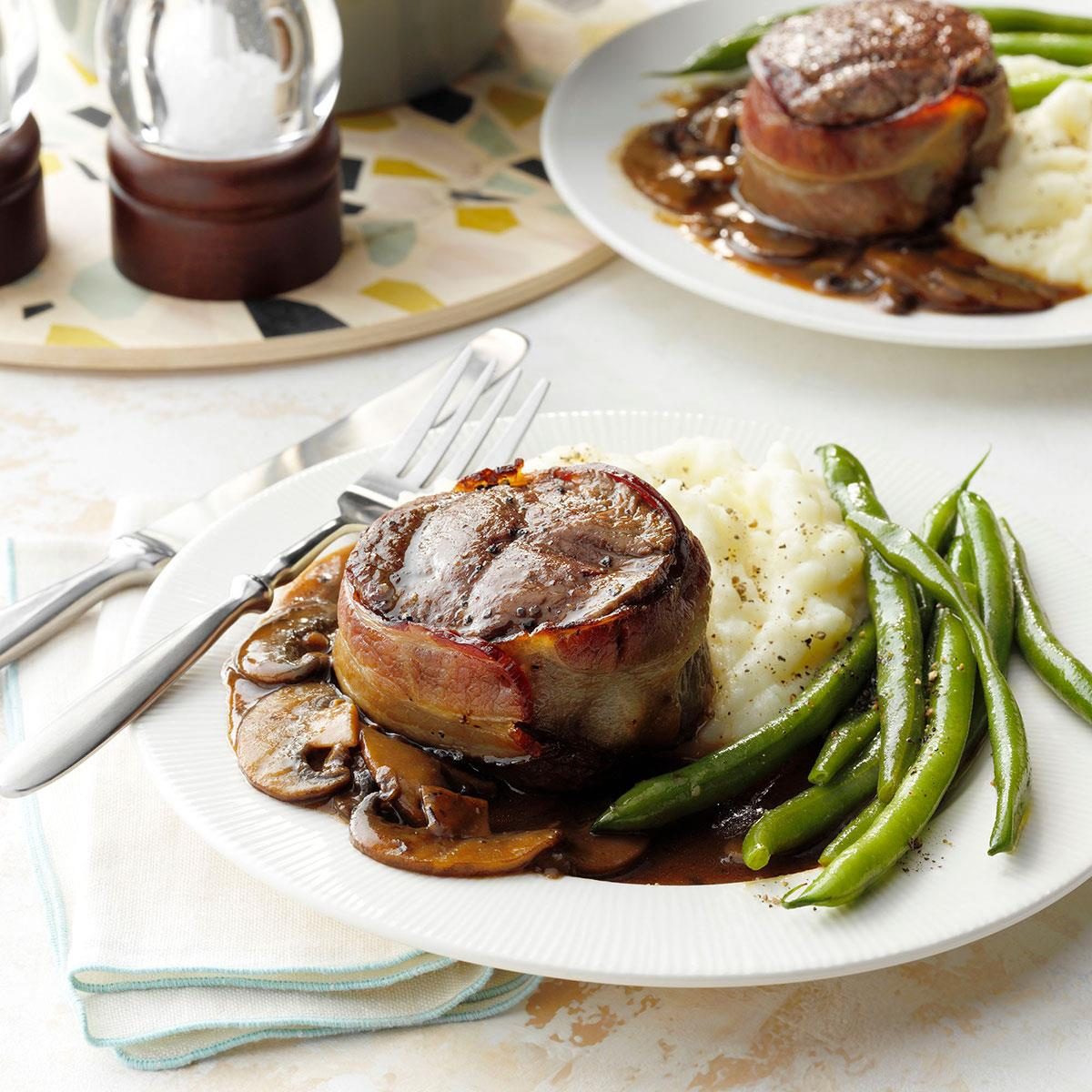 Air-Fryer Bacon-Wrapped Filet Mignon