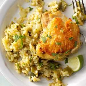 Arroz Verde con Pollo