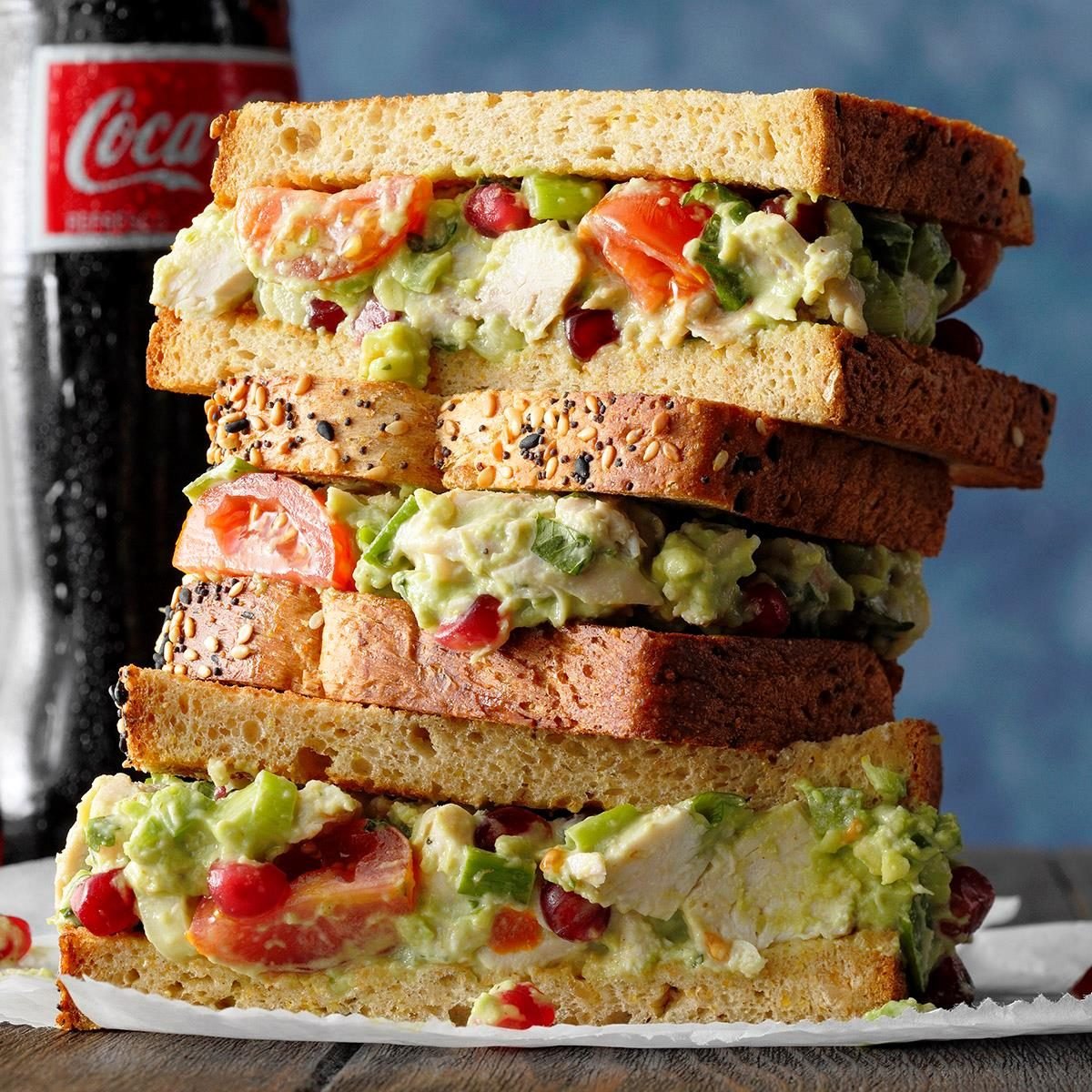 Guacamole Chicken Salad Sandwiches