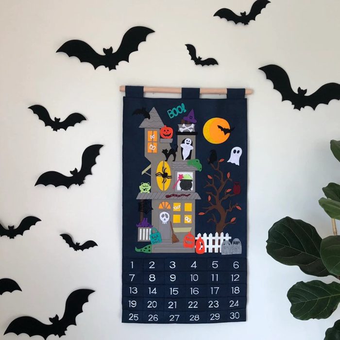 Halloween Countdown Wood Halloween Calendar