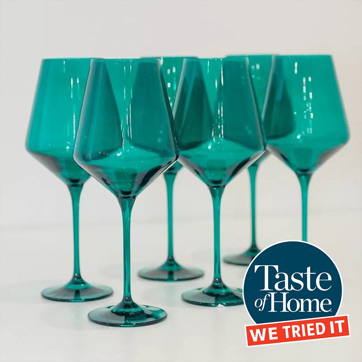 Estelle Colored Wine Glass Set