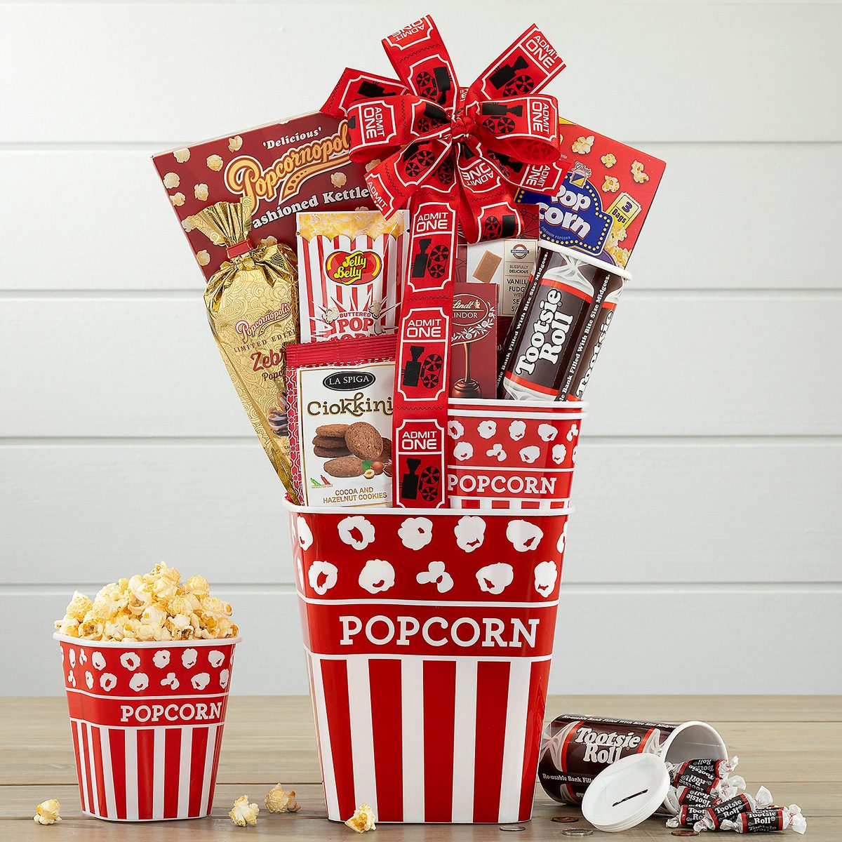 Family Movie Night Popcorn And Sweets Gift Basket By Wine Country Gift Baskets Ecomm Walmart.com