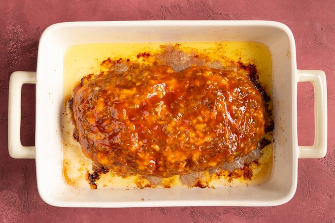 copycat meatloaf baked for another 15 minutes