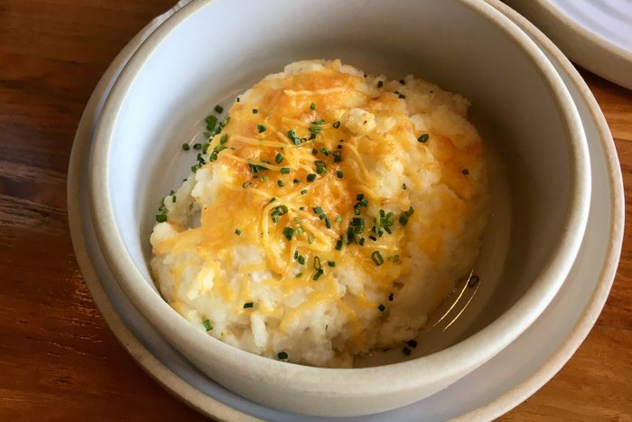 Small Crock of Cheddar, Chive Mashed Potatoes