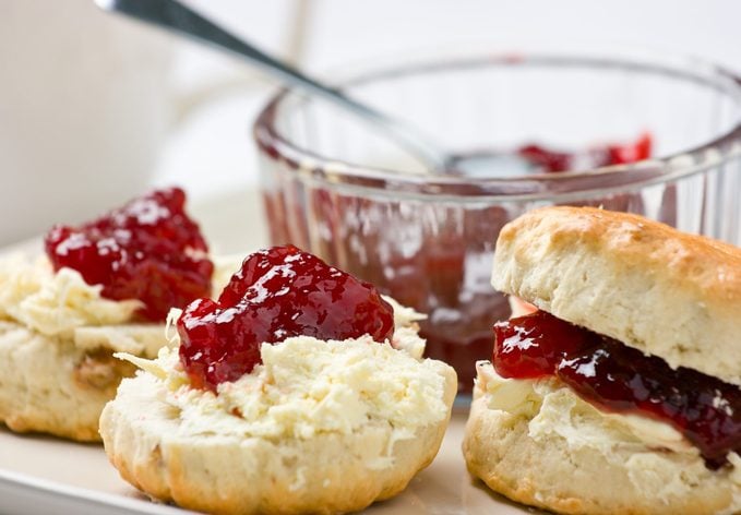 Scones with jam and clotted cream