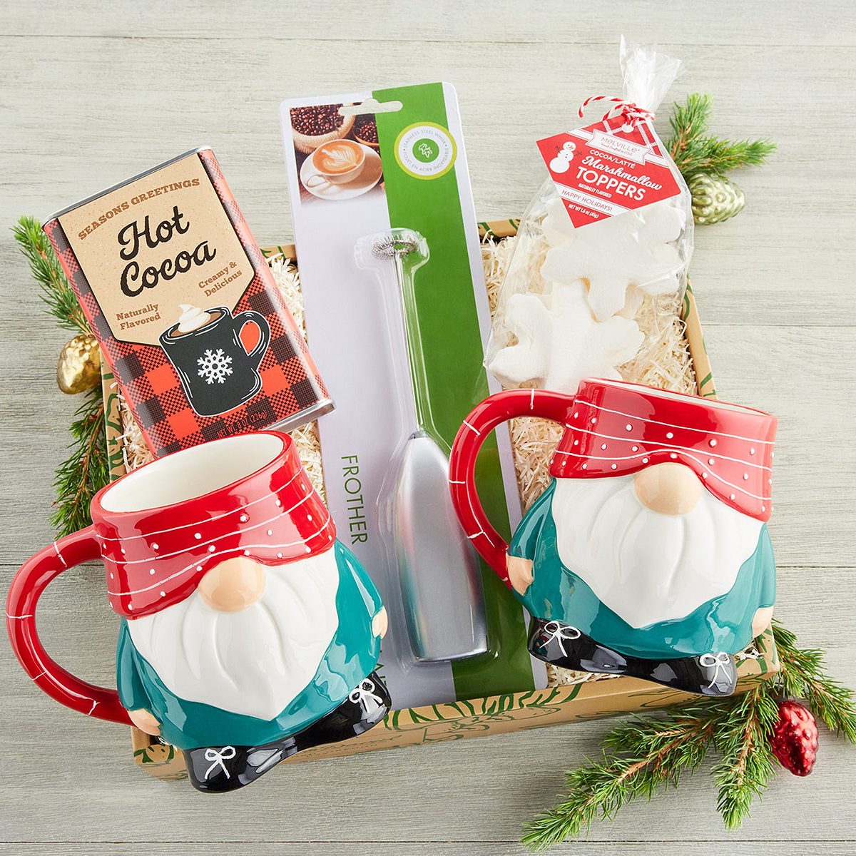 Holiday Mugs And Hot Cocoa Kit