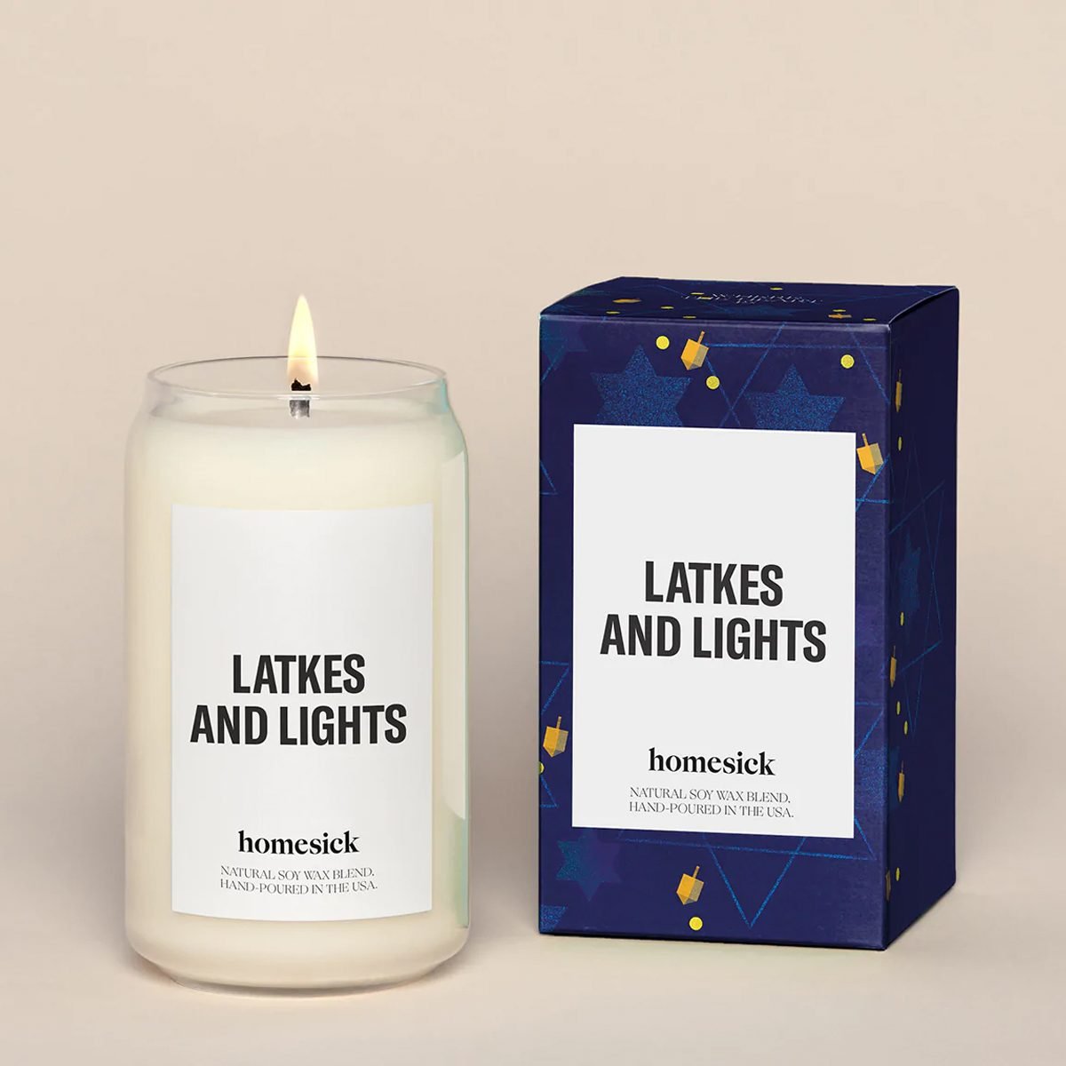 Latkes And Lights Candle Ecomm Homesick.com