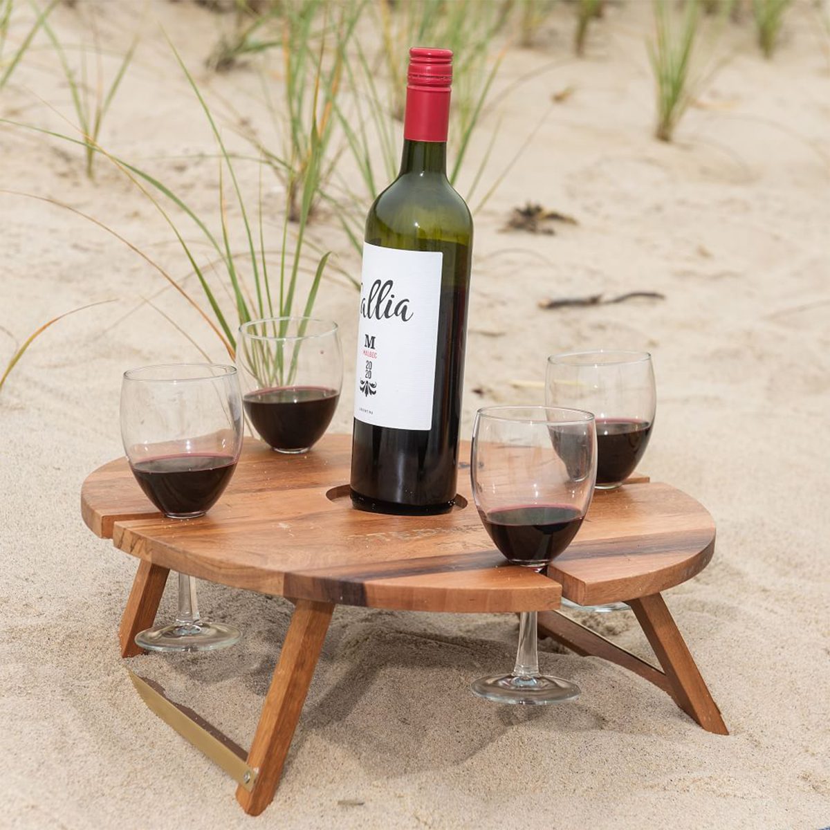 Portable Wine Picnic Table