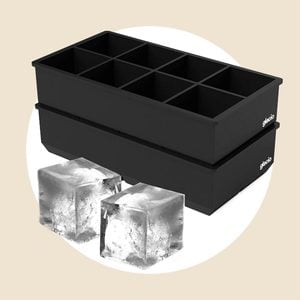 Ice Cube Trays Silicone 2 Inch Clear Ice Cube Tray Make 8 Large Square  Crystal Clear Ice Cube Maker for Cocktail, Whiskey & Bourbon Drinks