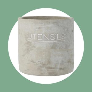 Cement Utensil Crock