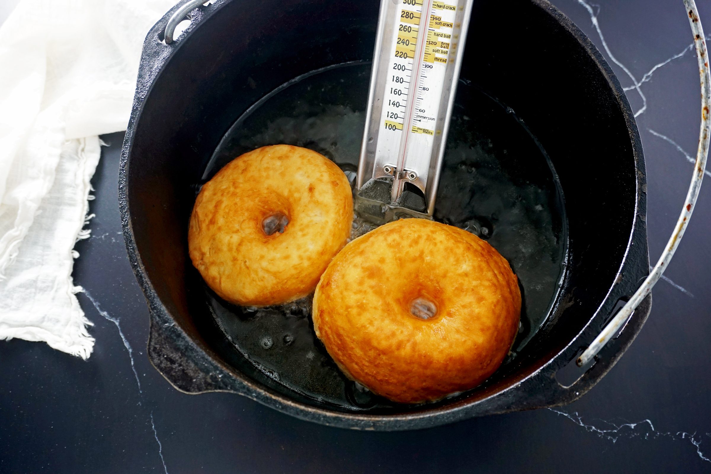 Copycat Krispy Kreme frying