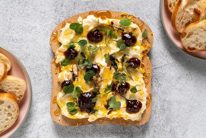 Butter Board with a side of toasted bread