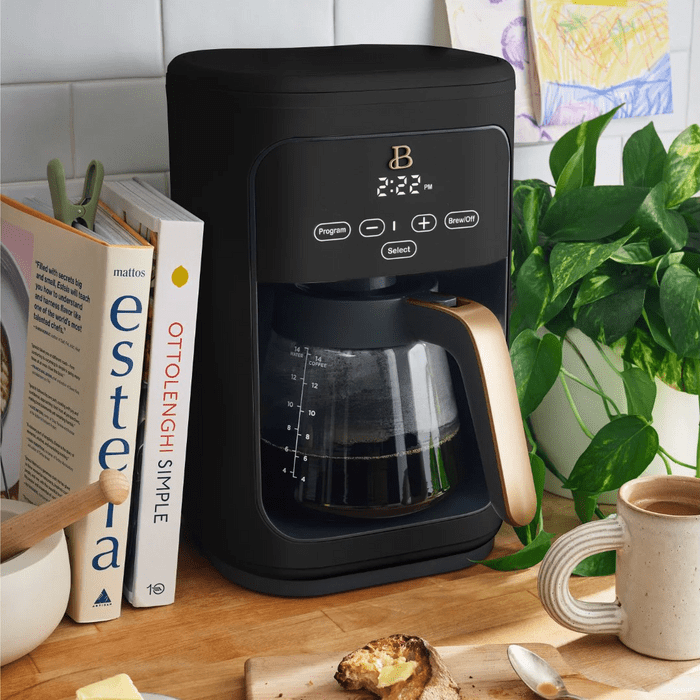Beautiful 14 Cup Touchscreen Coffee Maker Black Sesame By Drew Barrymore