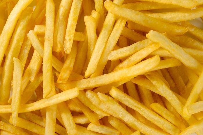 French fried fries close-up