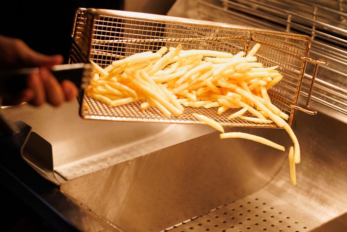 fry basket at McDonald's